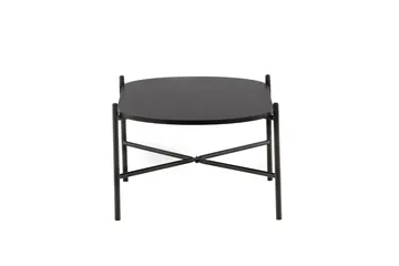 Pueblo 120 cm Ovalt Soffbord i Målat Trä - Svart - Möbler - Bord & matgrupper - Soffbord