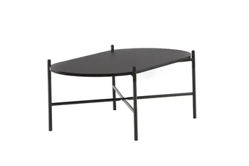 Pueblo 120 cm Ovalt Soffbord i Målat Trä - Svart - Möbler - Bord & matgrupper - Soffbord