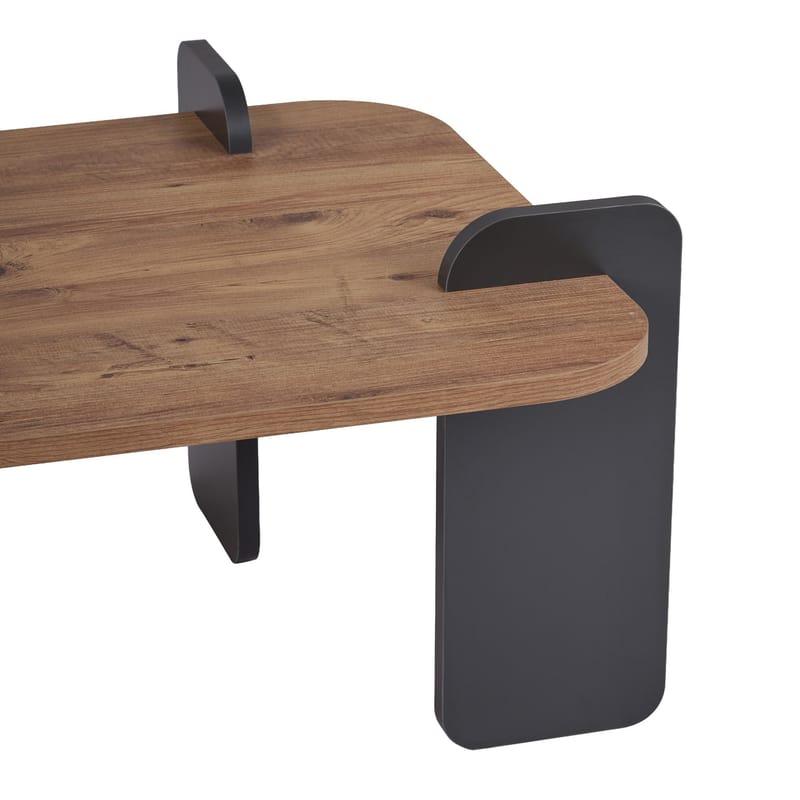 Qalen Soffbord 120 cm - Atlantisk furu och antracit - Möbler - Bord & matgrupper - Soffbord