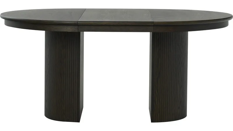 Råvika Matbord Förlängningsbar Rund 120-220 cm - Brun - Möbler - Bord & matgrupper - Matbord & köksbord