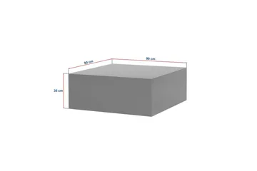 Rambabu Soffbord 90 cm - Gul/Brun - Möbler - Bord & matgrupper - Soffbord