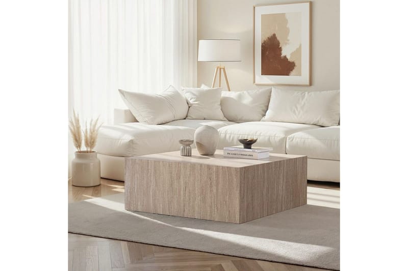 Rambabu Soffbord 90 cm - Gul/Brun - Möbler - Bord & matgrupper - Soffbord