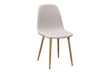 Ratliff Matbord 180 cm Förlängningsbart med illäggsskiva +  6 st Nibe stol beige med ek ben - Vit/Beige - Möbler - Bord & matgrupper - Matgrupper