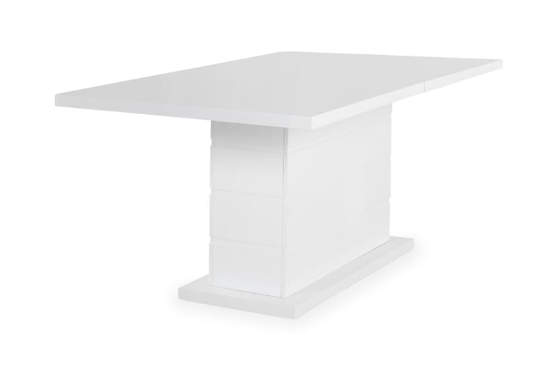 Ratliff Matbord 180 cm Förlängningsbart med illäggsskiva +  6 st Nibe stol beige med ek ben - Vit/Beige - Möbler - Bord & matgrupper - Matgrupper