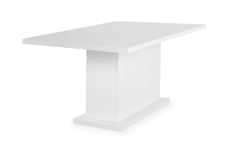 Ratliff Matbord 180 cm Förlängningsbart med illäggsskiva +  6 st Nibe stol brun med ek ben - Vit/Brun - Möbler - Bord & matgrupper - Matgrupper