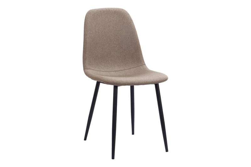 Ratliff Matbord 180 cm Förlängningsbart med illäggsskiva +  6 st Nibe stol brun med svarta ben - Vit/Brun - Möbler - Bord & matgrupper - Matgrupper