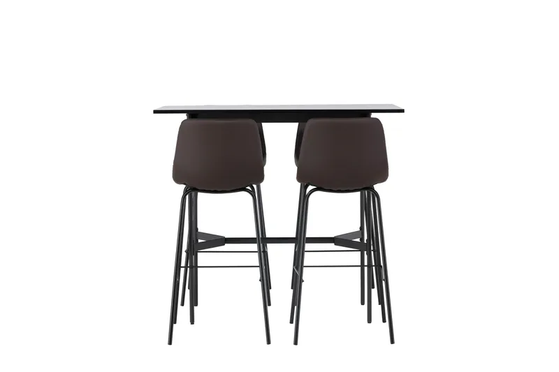 Rax Matgrupp 120 cm Rektangulär med 4 Alexi stolar - Svart - Möbler - Bord & matgrupper - Matgrupper