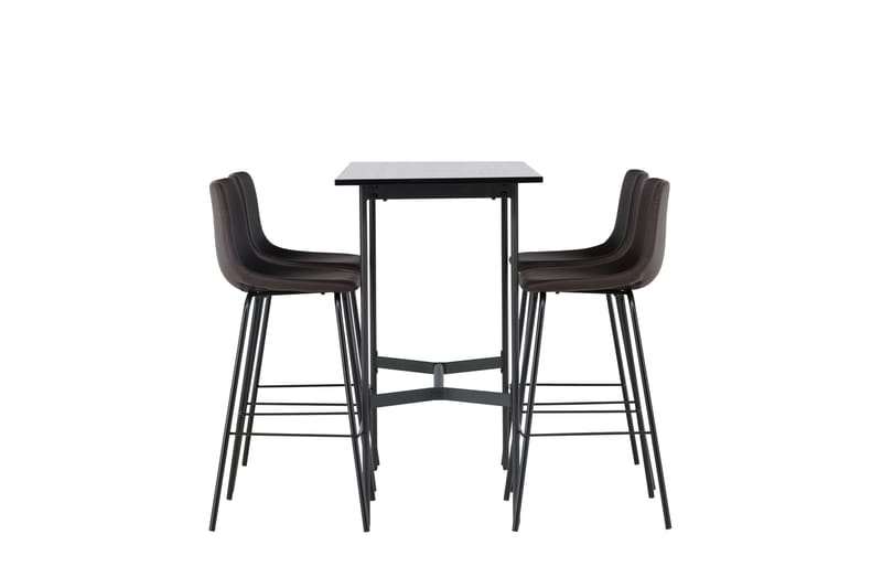 Rax Matgrupp 120 cm Rektangulär med 4 Alexi stolar - Svart - Möbler - Bord & matgrupper - Matgrupper