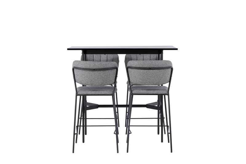 Rax Matgrupp 120 cm Rektangulär med 4 Bell stolar - Svart - Möbler - Bord & matgrupper - Matgrupper