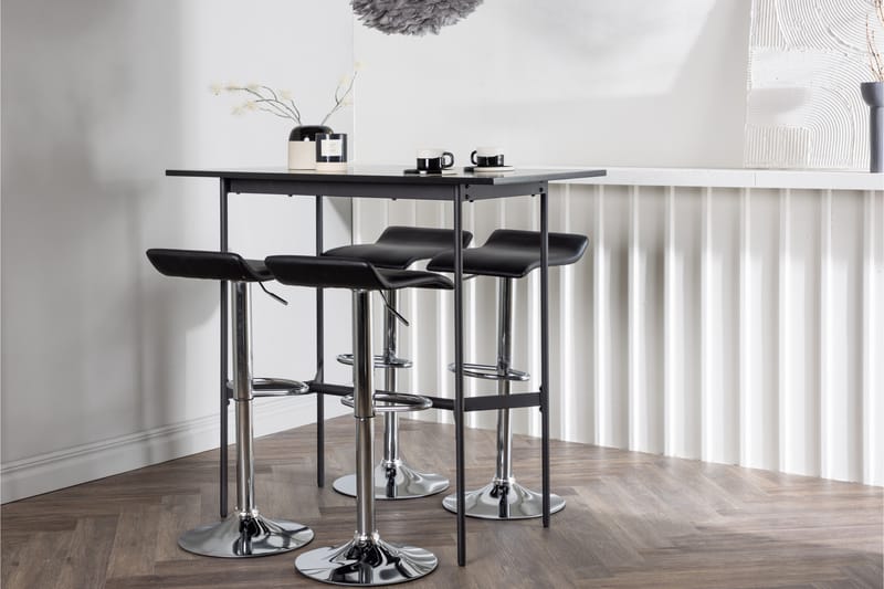 Rax Matgrupp 120 cm Rektangulär med 4 Jonna stolar - Svart - Möbler - Bord & matgrupper - Matgrupper