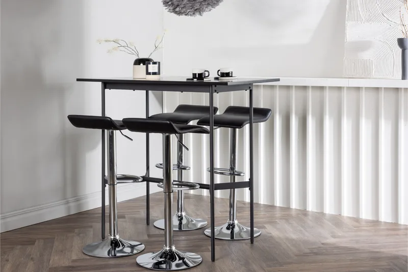 Rax Matgrupp 120 cm Rektangulär med 4 Jonna stolar - Svart - Möbler - Bord & matgrupper - Matgrupper