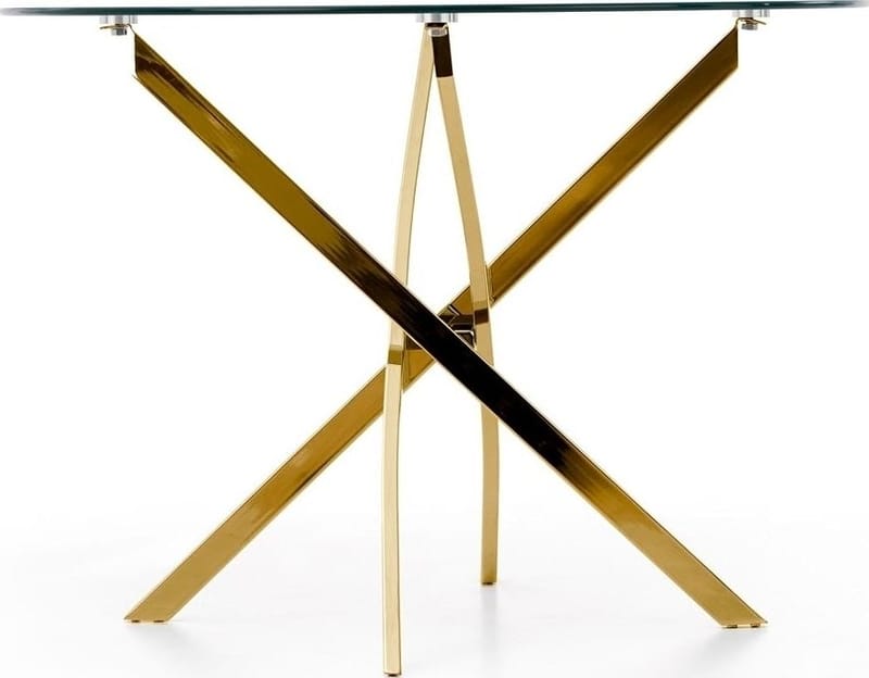 Raymond matbord Ø100 cm - Guld - Guld - Möbler - Bord & matgrupper - Matbord & köksbord