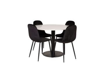 Razzia Matbord 106 cm med 4 Polar Köksstol - Möbler - Bord & matgrupper - Matgrupper