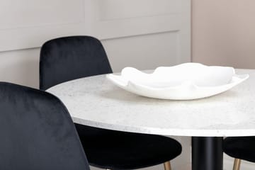 Razzia Matbord 106 cm med 4 Polar Köksstol Sammet - Möbler - Bord & matgrupper - Matgrupper