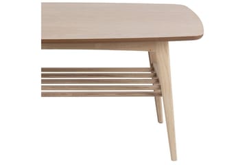 Reeves Rektangulärt Soffbord med Hyllor i Trä - Beige - Möbler - Bord & matgrupper - Soffbord