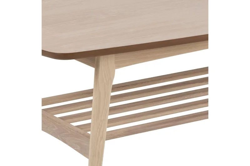 Reeves Rektangulärt Soffbord med Hyllor i Trä - Beige - Möbler - Bord & matgrupper - Soffbord