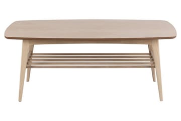 Reeves Rektangulärt Soffbord med Hyllor i Trä - Beige - Möbler - Bord & matgrupper - Soffbord