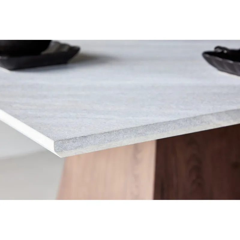 Rektangulärt matbord Cael - Ljusgrå - Möbler - Bord & matgrupper - Matbord & köksbord