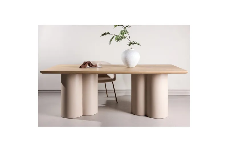Rektangulärt matbord Olivia - Beige, 210x100x75 - Möbler - Bord & matgrupper - Matbord & köksbord