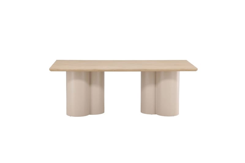 Rektangulärt matbord Olivia, Beige, 210x100x75