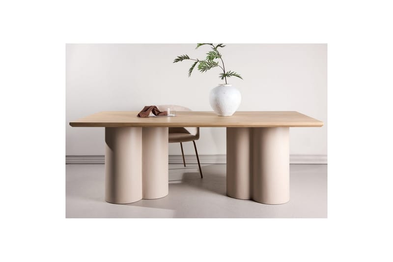 Rektangulärt matbord Olivia - Beige, 210x100x75 - Möbler - Bord & matgrupper - Matbord & köksbord