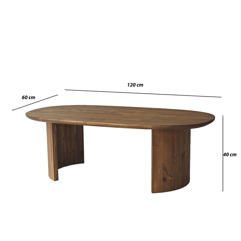 Renvik Soffbord 120x40x60 cm - Valnöt - Möbler - Bord & matgrupper - Soffbord