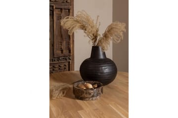 Rhonda Runt Matbord 129 cm med Ekskiva - Beige - Möbler - Bord & matgrupper - Matbord & köksbord