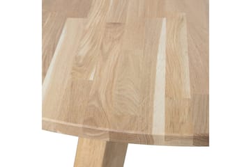 Rhonda Runt Matbord 129 cm med Ekskiva - Beige - Möbler - Bord & matgrupper - Matbord & köksbord