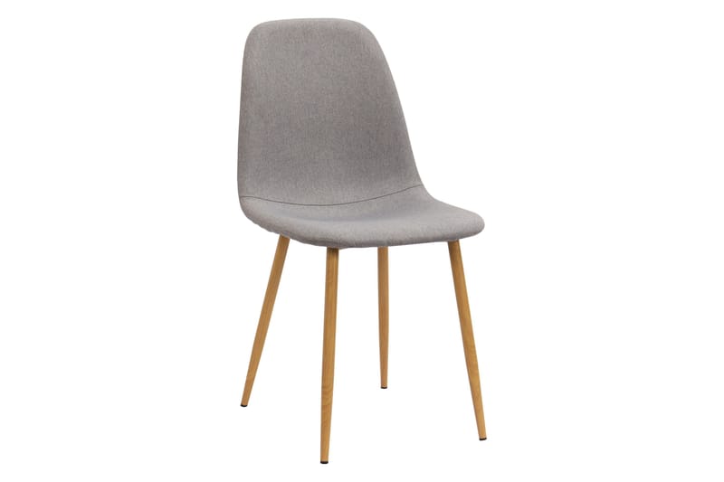Richeto Matbord 180 cm ek +  6 st Nibe stol grå med ek ben - Natur/Grå - Möbler - Bord & matgrupper - Matgrupper