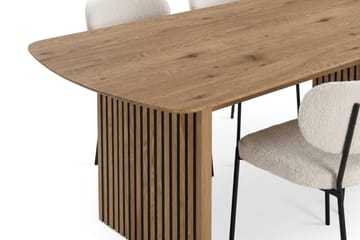 Richeto Matbord 180 cm med 6 st Gemmiano Stolar i Teddy - Ek - Möbler - Bord & matgrupper - Matgrupper
