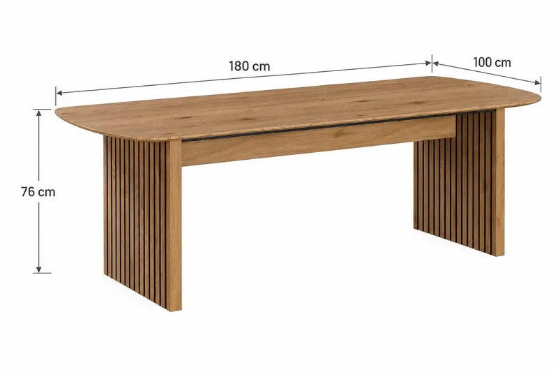 Richeto Matbord 180 cm - Naturlig finish - Möbler - Bord & matgrupper - Matbord & köksbord