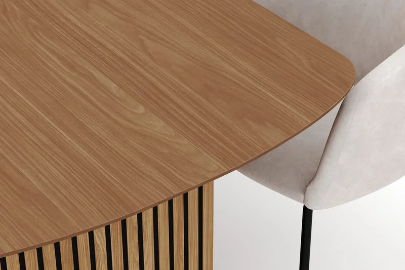 Richeto Matbord 240 cm med 6 Berit Stolar - Natur - Möbler - Bord & matgrupper - Matgrupper