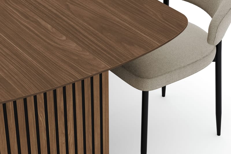 Richeto Matbord 240 cm med 6 Sawako Stolar - Ek - Möbler - Bord & matgrupper - Matgrupper