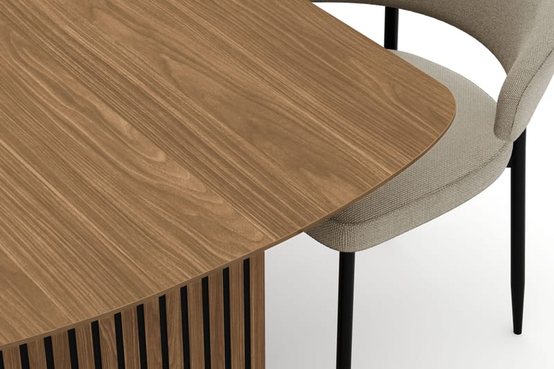 Richeto Matbord 240 cm med 6 Sawako Stolar - Natur - Möbler - Bord & matgrupper - Matgrupper