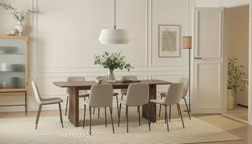Richeto Matbord 240 cm med 8 Katy Matstolar - Rökt ek - Möbler - Bord & matgrupper - Matgrupper