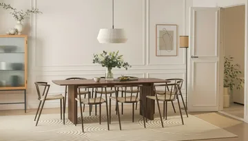 Richeto Matbord 240 cm med 8 Winston Matstolar - Rökt ek - Möbler - Bord & matgrupper - Matgrupper