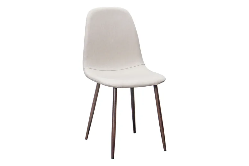 Richeto Matbord Rökt Ek 210 cm valnöt +  8 st Nibe stol beige med valnöt ben - Brun/Beige - Möbler - Bord & matgrupper - Matgrupper