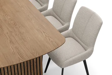 Richeto Matgrupp 180 cm med 6 Mora Snurrstolar - Ek - Möbler - Bord & matgrupper - Matgrupper