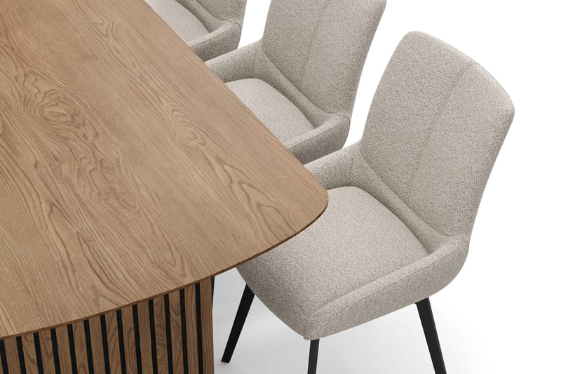 Richeto Matgrupp 180 cm med 6 Mora Snurrstolar - Ek - Möbler - Bord & matgrupper - Matgrupper