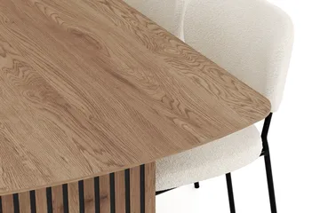 Richeto Matgrupp 240 cm med 6 Gemmiano Matstolar - Ek - Möbler - Bord & matgrupper - Matgrupper