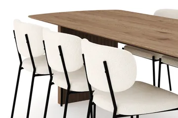 Richeto Matgrupp 240 cm med 6 Gemmiano Matstolar - Ek - Möbler - Bord & matgrupper - Matgrupper