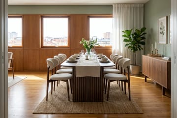Richeto Matgrupp 240 cm med 6 Molly Matstolar - Rökt ek - Möbler - Bord & matgrupper - Matgrupper