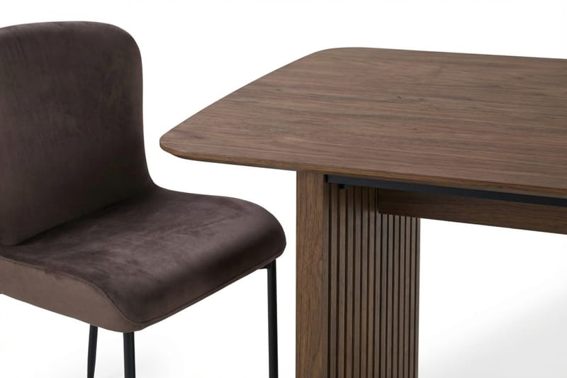 Richeto Matgrupp Rökt Ek 210 cm med 6 Elsie Matstolar - Rökt ek/Brun - Möbler - Bord & matgrupper - Matgrupper