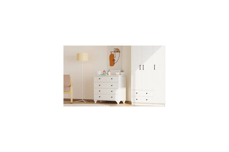 Rihana Sminkbord 90 cm - Matt Vit - Möbler - Bord & matgrupper - Sminkbord & toalettbord