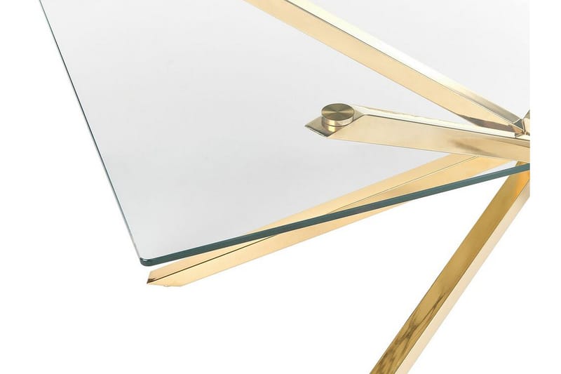 Rimbey Matbord 90x160 cm - Transparent/Guld - Möbler - Bord & matgrupper - Matbord & köksbord