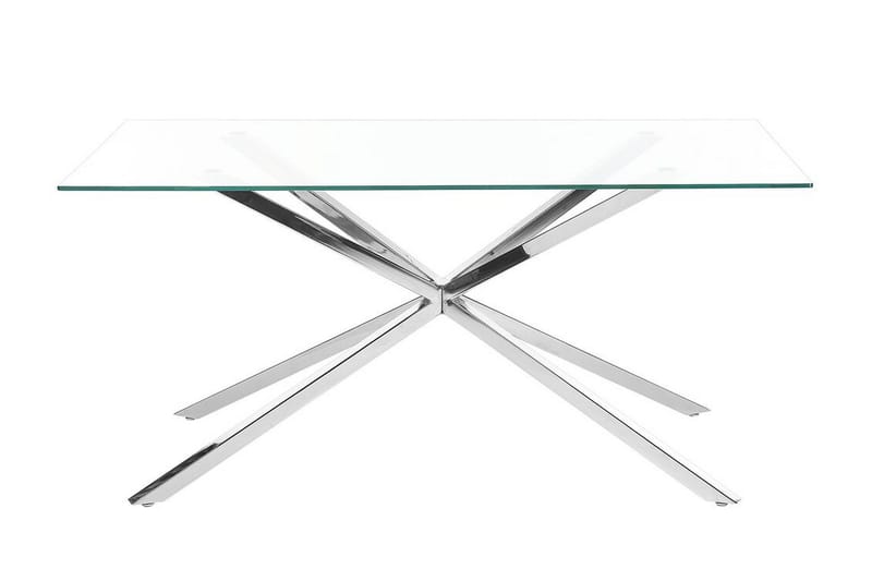 Rimbey Matbord 90x160 cm - transparent/Silver - Möbler - Bord & matgrupper - Matbord & köksbord