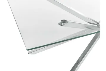 Rimbey Matbord 90x160 cm - transparent/Silver - Möbler - Bord & matgrupper - Matbord & köksbord