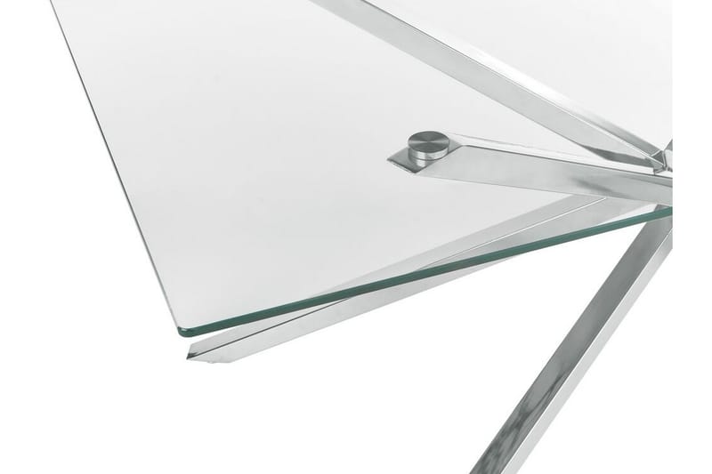 Rimbey Matbord 90x160 cm - transparent/Silver - Möbler - Bord & matgrupper - Matbord & köksbord