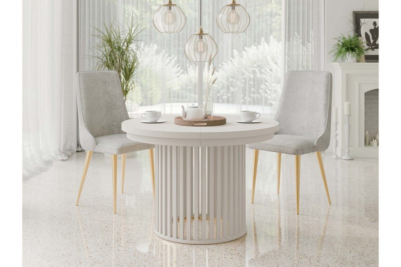 Rivale Matbord 100 cm Rund - Beige - Möbler - Bord & matgrupper - Matbord & köksbord