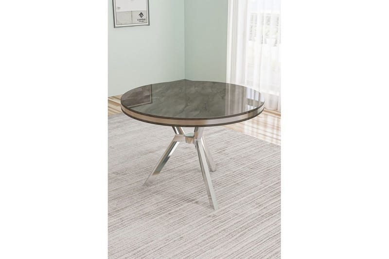 Rivor Matbord 90 cm Rund - Antracit/Krom - Möbler - Bord & matgrupper - Matbord & köksbord